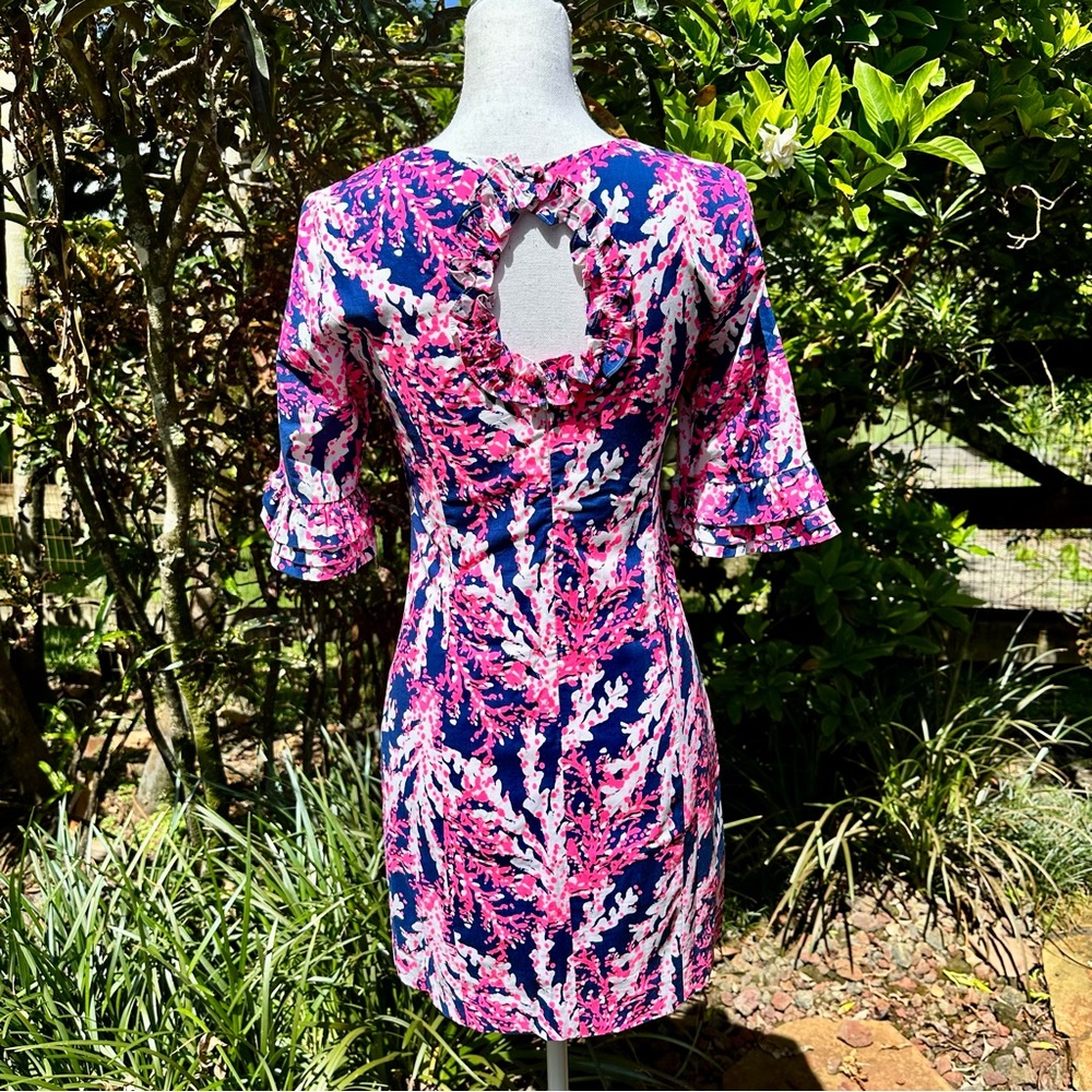 Lilly Pulitzer Fiesta Stretch Dress Nauti Navy Beyond The Sea Print - Picture 8 of 12